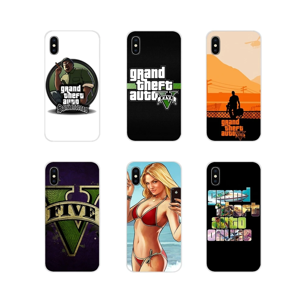 Для Xiaomi Mi4 Mi5 Mi5S Mi6 Mi A1 A2 A3 5X 6X 8 CC 9 T Lite SE Pro мобильный телефон чехол GTA grand theft auto 5 V san
