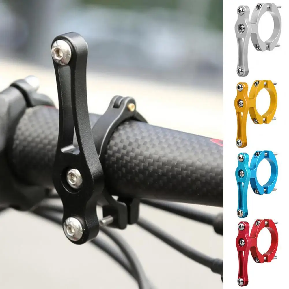 

Water Bottle Holder Adapter Double Screws Stable Aluminum Alloy Wear-resistant Handlebar Cup Clip for Cycling