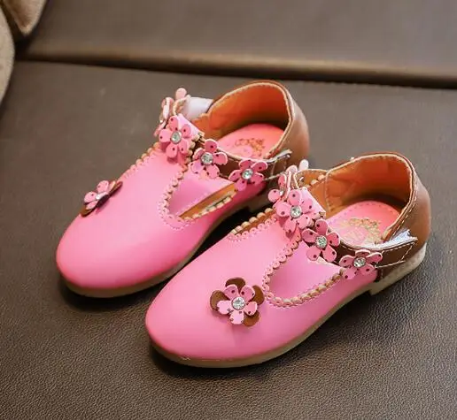 Новинка весна осень 2019 обувь для девочек с мягкой подошвой и цветами принцессы