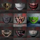 Смешные маски на Хэллоуин с троллем-Джокера, женские модные маски клоуна с ротом для взрослых, многоразовые маски для косплея на Хэллоуин и вечеринку для мужчин, украшения сделай сам для дома