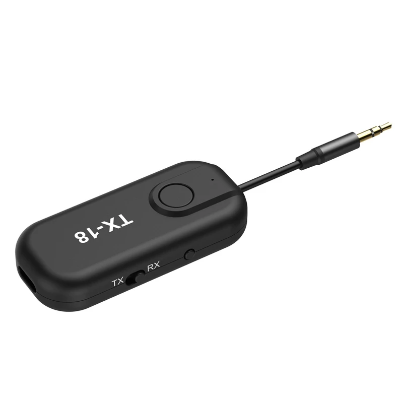 

2 in 1 Bluetooth Transmitter Receiver Adapter Wireless Jack 3.5mm AptX AUX Stereo o Adapter for PC TV Home