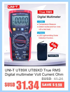 UNI-T UT501A тестер сопротивления изоляции 100V-1000V мегомметром Измеритель сопротивления заземления Мегаомметр 30V~ 750V Вольтметр переменного тока