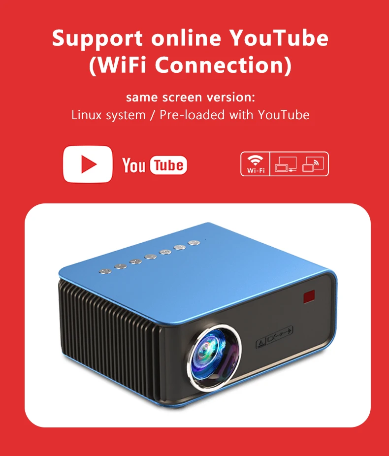 Новинка 2021 новый продукт T4 с пересечением границ одинаковый экран проектор