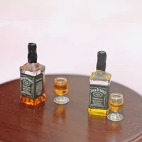 112 scale dollhouse miniature kitchen drink scene mini whiskey bottle for dolls house furniture decoration