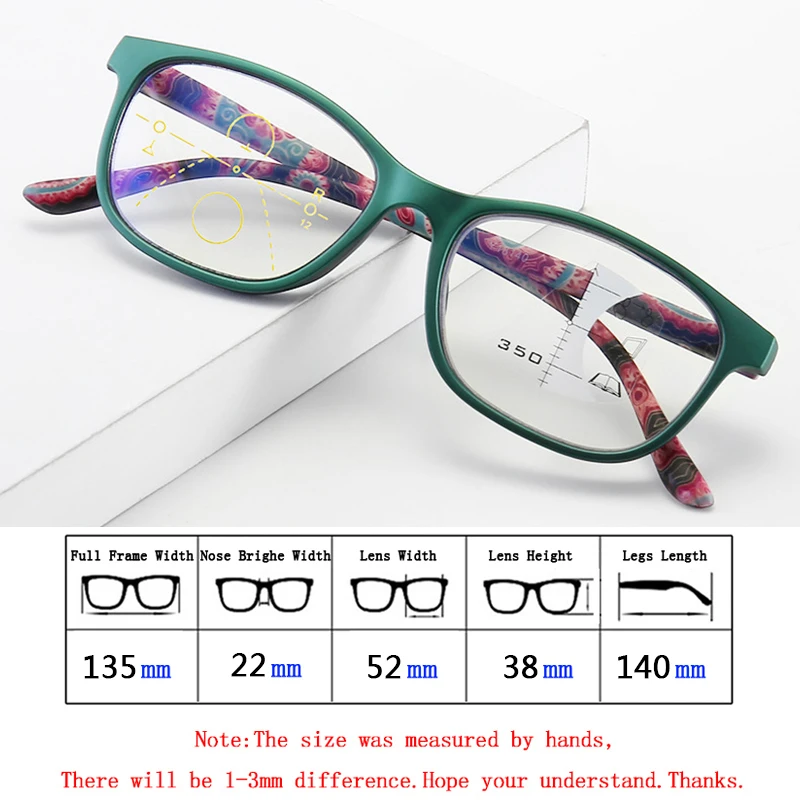 Женские многофокальные очки для чтения с защитой от сисветильник | Аксессуары