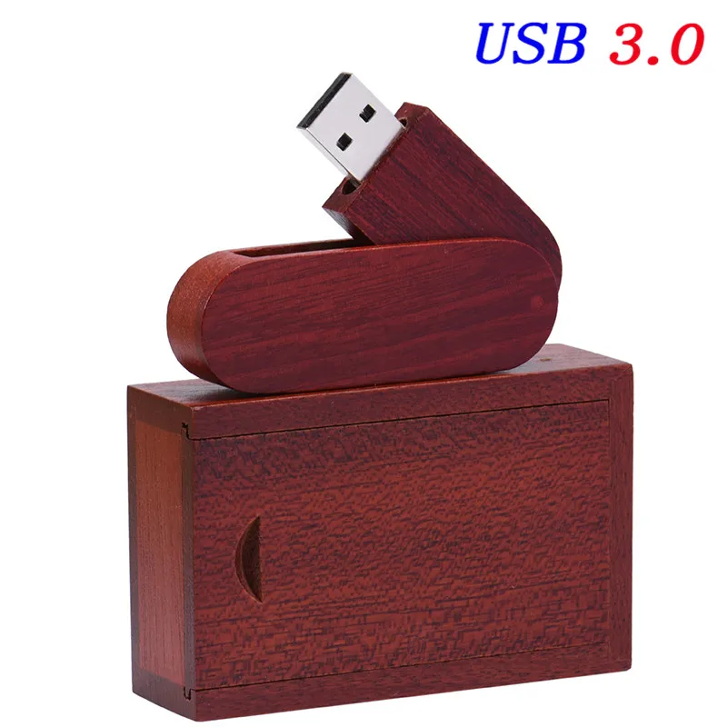 JASTER(более 10 шт бесплатный логотип) деревянный USB3.0+ коробка ручка привод 4 ГБ 8 г 16 г 32 Гб 64 г USB флэш-накопитель фотографии свадебные подарки - Цвет: Rose Wood
