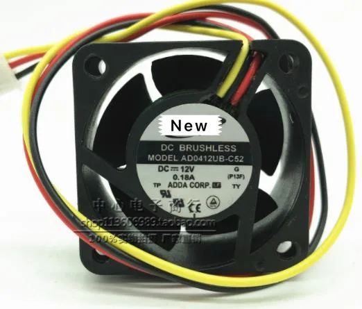 

For ADDA AD0412UB-C52 G DC 12V 0.18A 40x40x20mm Server Cooling Fan