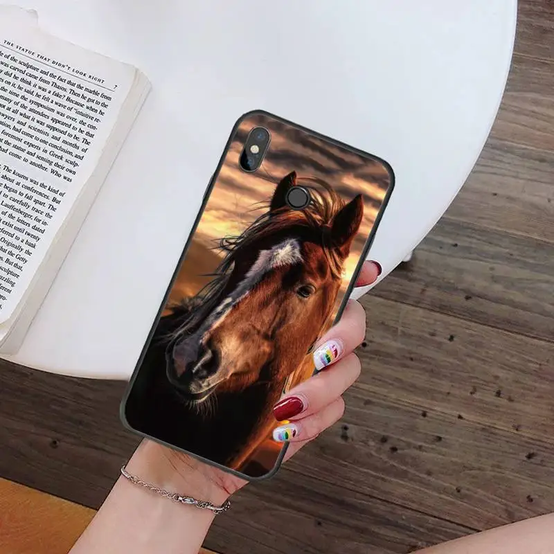 

Running horses aimal Phone Case For Xiaomi Redmi note 7 8 9 t max3 s 10 pro lite coque shell cover funda