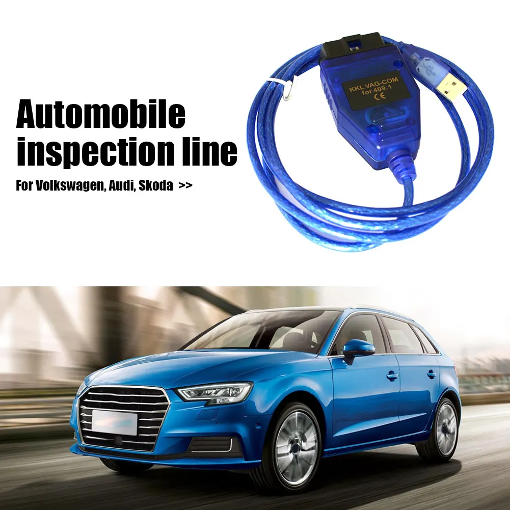 OBD2 USB VAG-COM 409 1 Com Vag kkl В комплект поставки входит адаптер для диагностики и проверки