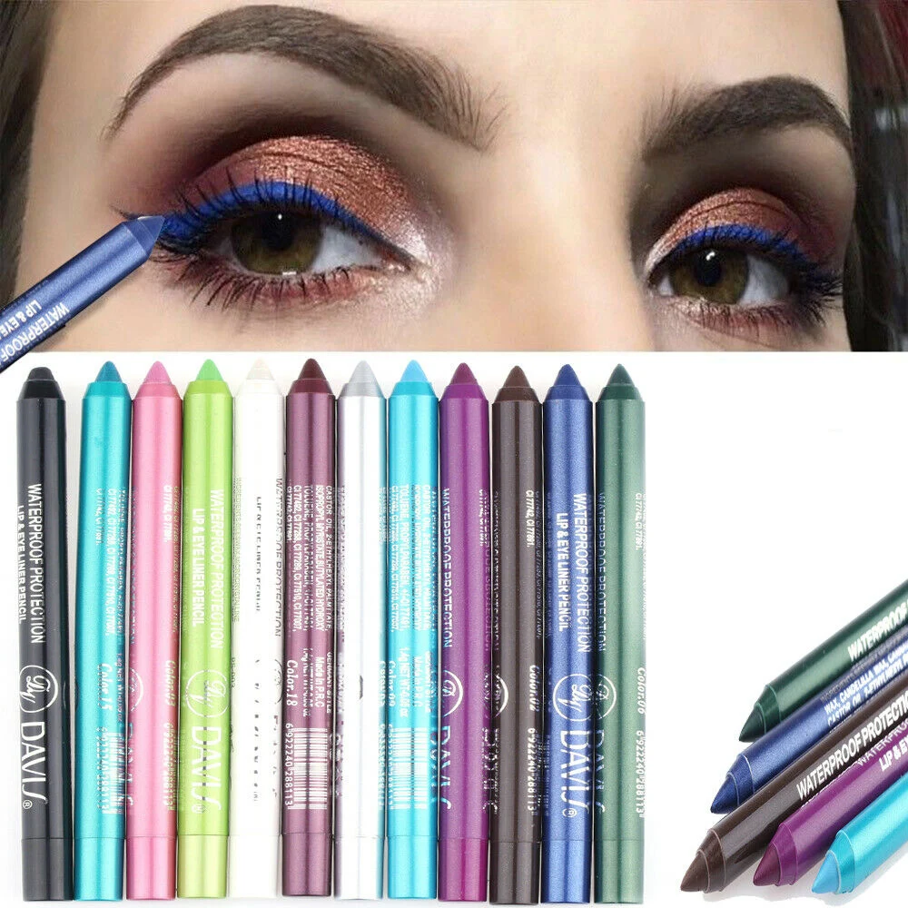 Женская Стойкая подводка для глаз карандаш макияжа пигмент водостойкая белая