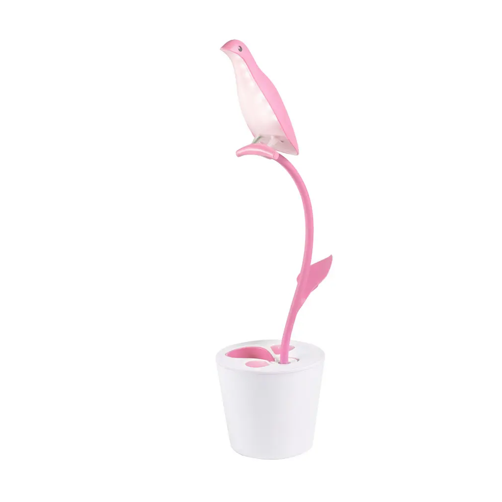 Гибкий Настольный светильник для чтения уникальный птичий USB 13 светодиодный