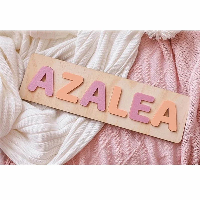 

Персонализированная головоломка с именем на заказ, деревянные игрушки, украшение для детской комнаты, подарки на день рождения и Рождество,...