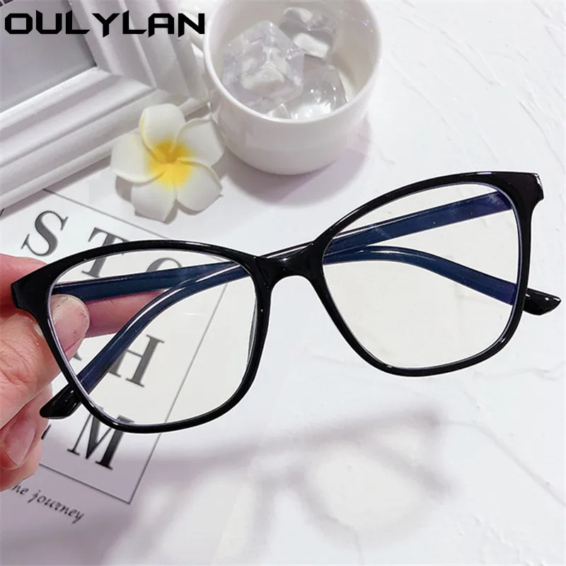 Oulylan оправа для очков в стиле кошачьи глаза женские модные оправы с защитой от