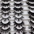 LEHUAMAO ресницы Объемные норковые ресницы пушистые мягкие объемные натуральные Длинные Накладные ресницы Многоразовые ресницы для макияжа