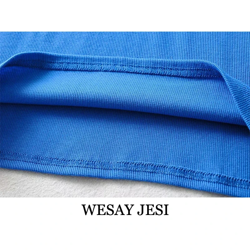 

Wesay Jesi 2021 Summer New Women's Clothing Slim Pure Color Sling Dress Bow Sleeveless Low Collar Sexy Seductive Casual Dress