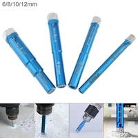 4pcs 66mm high speed steel electric drill drilling bit granite marble dry hole puncher built in cooling wax for masonry drilling