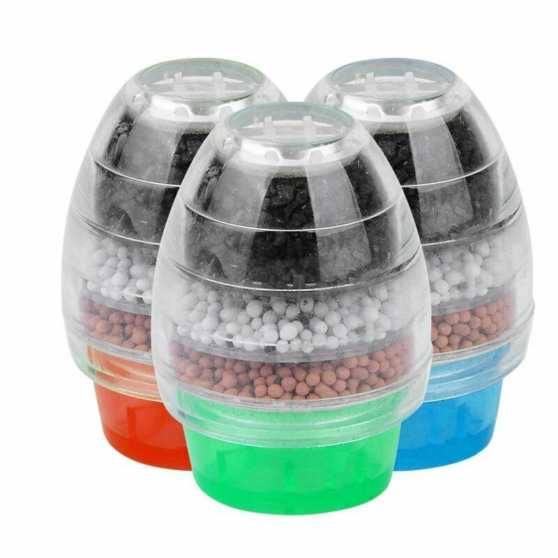 

3pcs Home Kitchen Faucet Fitting Activated Carbon Water Filter Purifier System Multilayer Water Filtration Filter