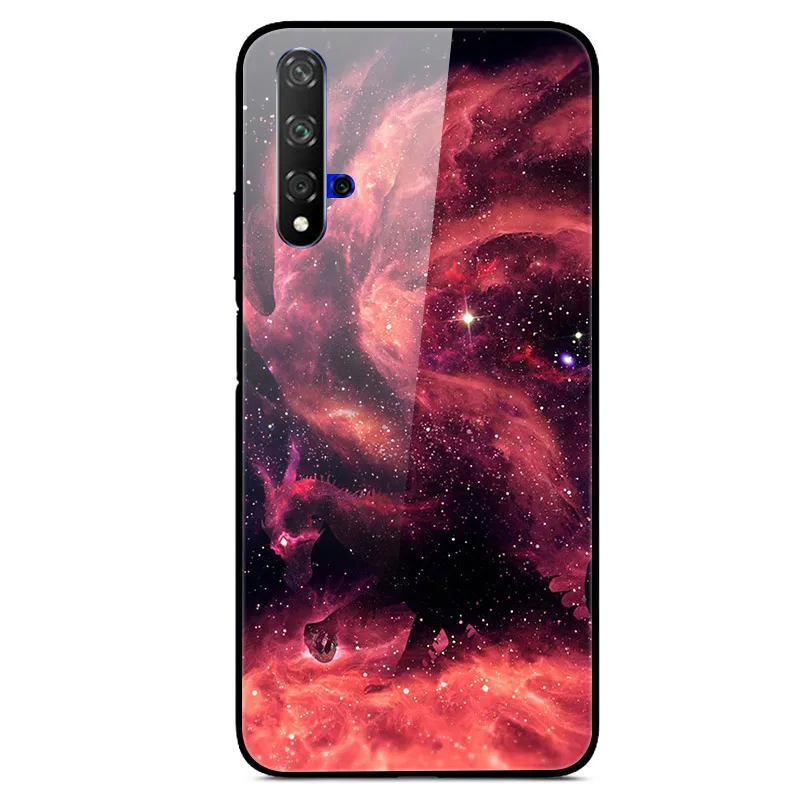 Для huawei Nova 5T чехол из закаленного стекла с принтом жесткий s для 5 T Nova5T бампер