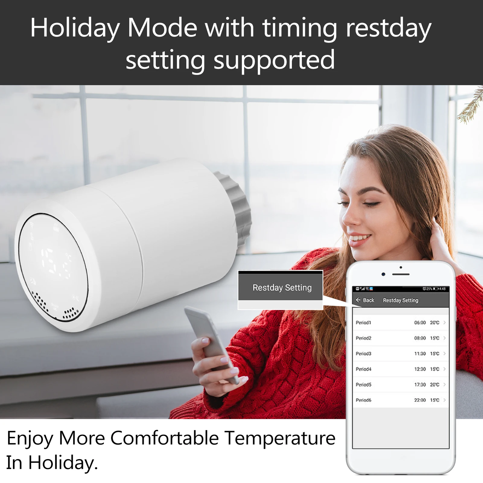 Термостат Tuya Smart Zigbee привод клапана радиатора программируемая температура|Умная