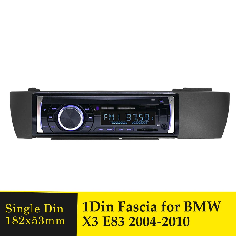 Автомагнитола 1 Din с обшивкой рамка для BMW X3 E83 2004 2010 автомагнитола DVD рамой