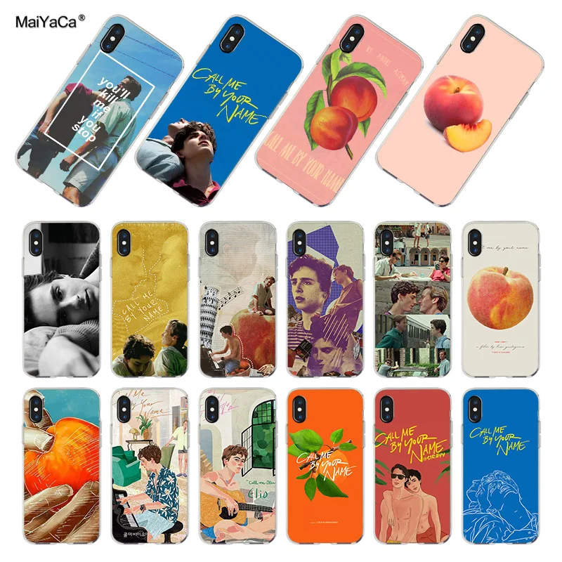 Прозрачный мягкий чехол MaiYaCa с надписью Call Me By Your Name для iPhone 8 7 6 6S Plus X 10 5S 12pro SE 11pro max