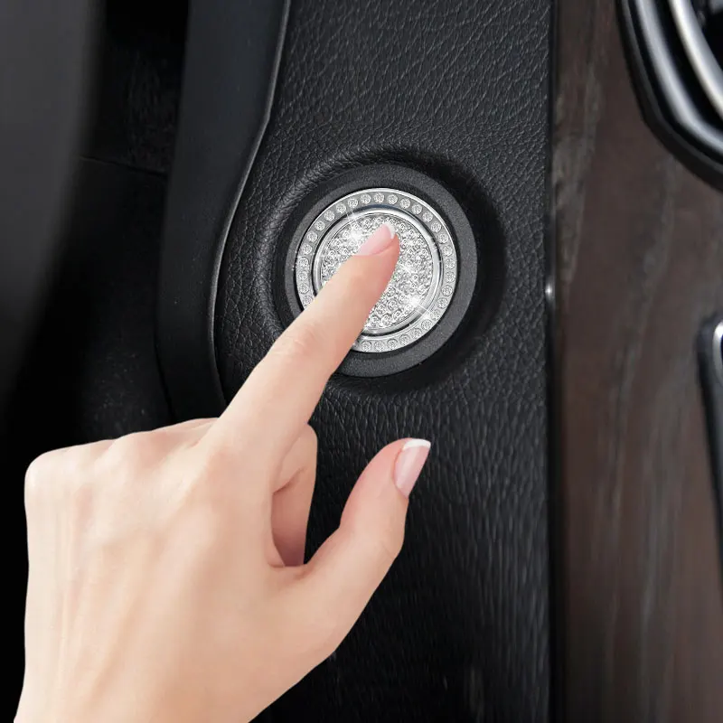 Защитная крышка с одной кнопкой для запуска декоративная наклейка автомобильные