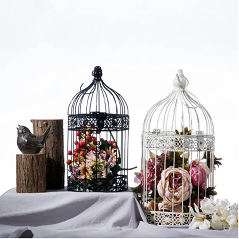 

1 pair of decorative birdcage European-style ornaments wrought iron outdoor wedding flower arrangement decoration birdcage