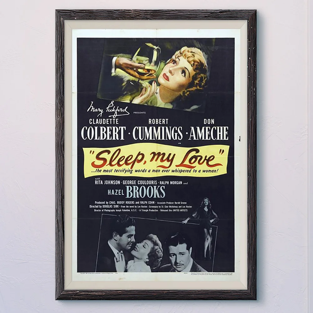 N328 SLEEP, MY LOVE Винтаж, классическое кино ткань HD постер художественный подарок для украшения дома