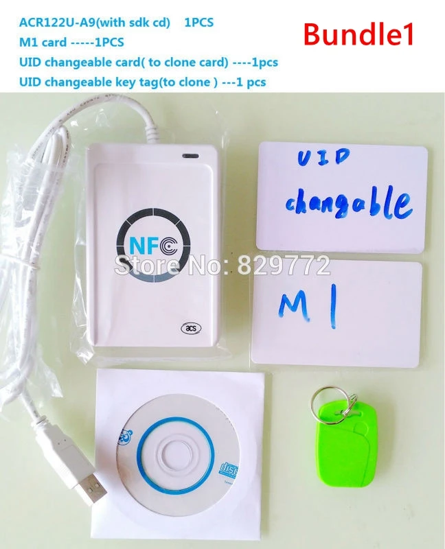 Смарт карта NFC ACR122U RFID ACR 122U считыватель смарт карт записывающее устройство с UID