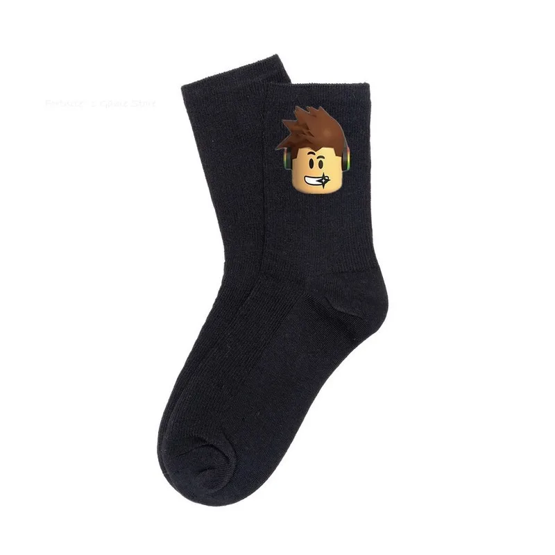 Roblox Socks Game Anime Figure Men Women's Autumn Winter Candy Color Medium Tube Casual Sports Stockings Baby Boys Girls Gifts | Игрушки