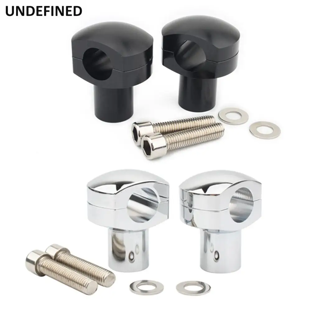 

25mm Motorcycle Handlebar Clamp Riser Kit Adjustable Rise Bar Mount for Harley Dyna Sportster XL883 1" inch Handle Bar Universal