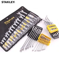 stanley basic metric wrench spanner tool set car wrench tools kit combination auto tool for garagehome automotive repair