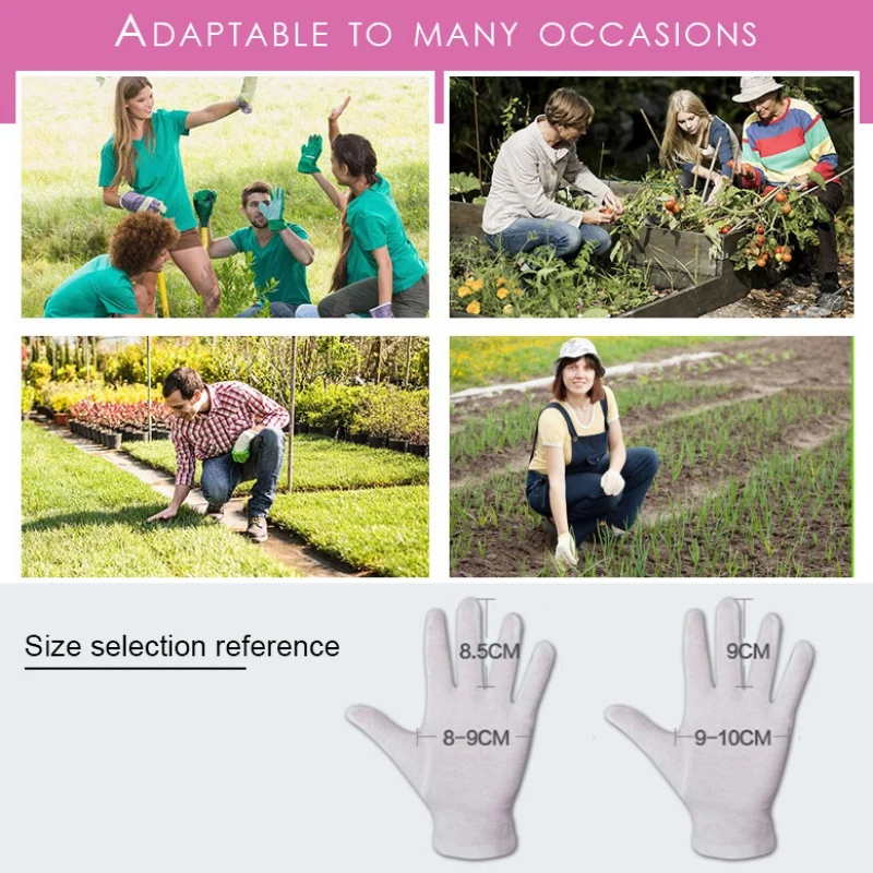 

1Pair Gardening Gloves Women Thorn-Proof Medium Size Professional For Rose Pruning With Extra Long Forearm Protection New//