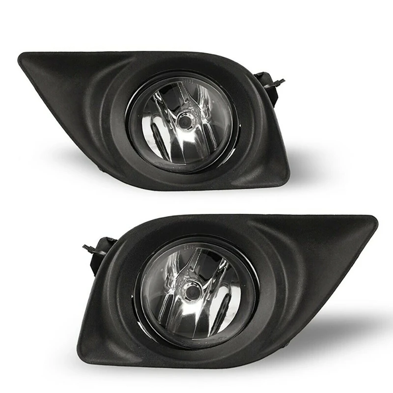 

Pair Fog Lamps Driving Light Clear Lens Bumper Lamps Kit with Wire Switch Relay for Nissan Versa Sedan 2012-2014