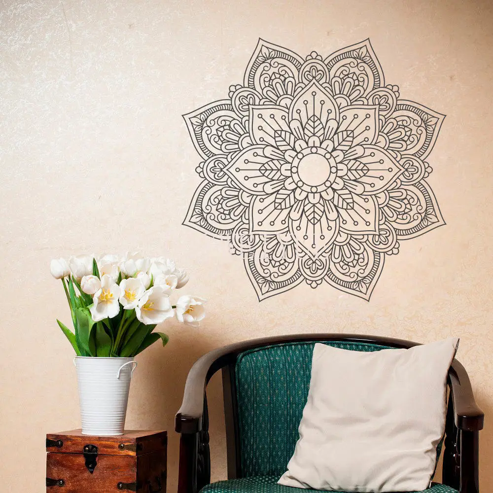 

Mandala Wall Sticker Spheres Wall Decal Decor for Home Removable Vinyl Stickers for Meditation Yoga GYM Wall Art Mural G113