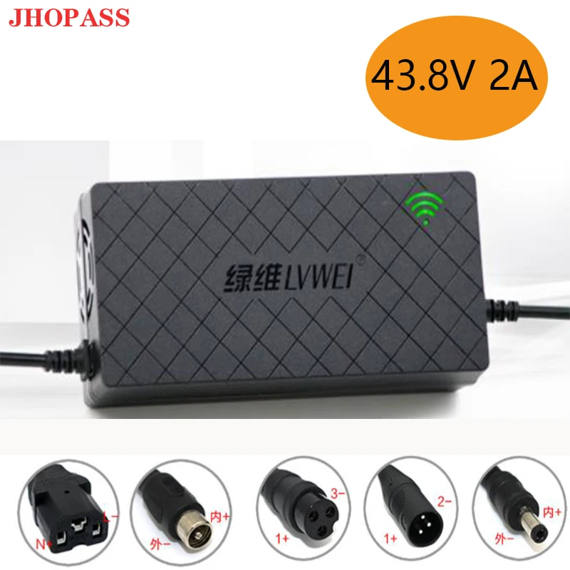 

43.8V 2A High quality Smart LED Lithium battery charger 36V 2A output 220V free UK AU EU adapter for Car Motorbike Ebike toy