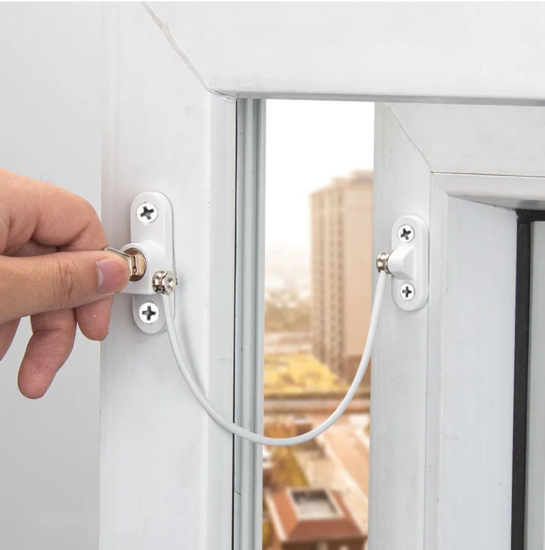 Ограничитель для защиты детских окон из нержавеющей стали 8 шт./компл.|Замки и