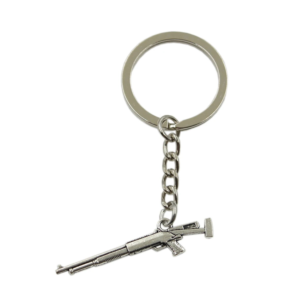 Ключевая цепочка с подвеской в виде снайперской винтовки, серебристого цвета, для мужчин, подарок для автомобиля, сувенир, дропшиппинг по заводской цене.