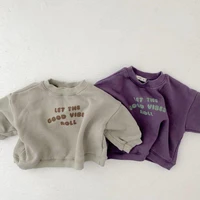 autumn new baby casual sweatshirt infant long sleeve tops winter warm fleece sweatshirt for boy baby clothes 6m 3t