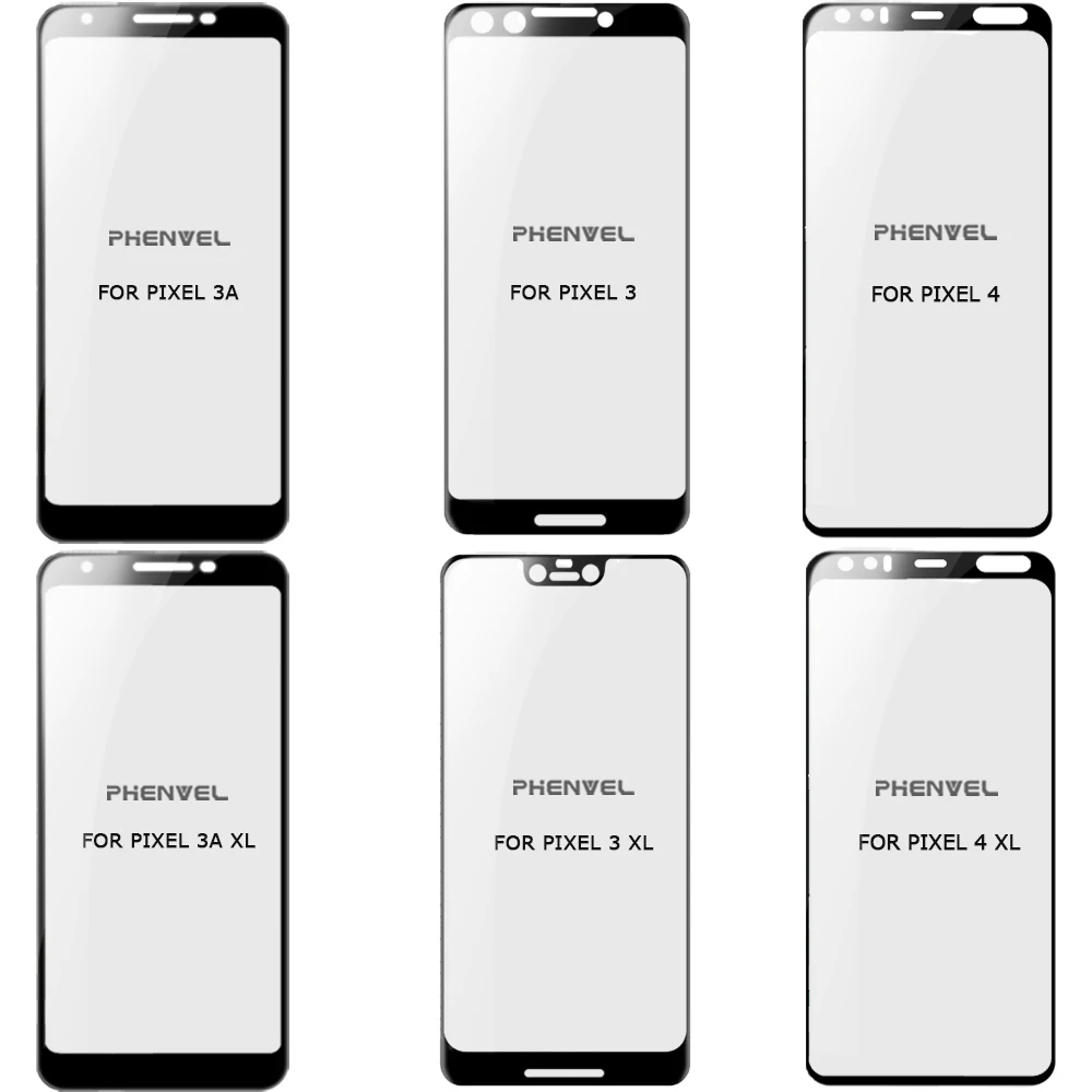 2 упаковки Защитное стекло для Google Pixel 3 4 3A полное покрытие экрана протектор для pixel 3A 4 XL 9H Закаленное стекло пленка