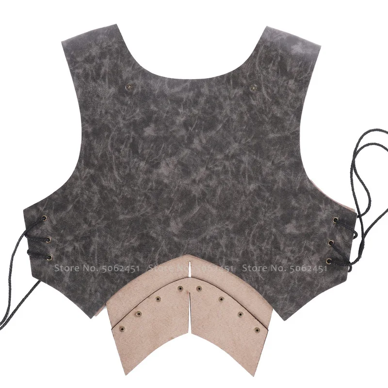 Мужской жилет из искусственной кожи в стиле ретро карнавальный костюм