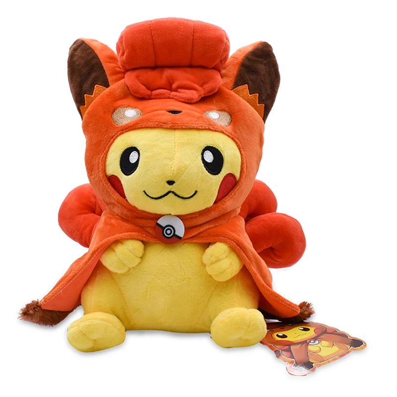 Takara Tomy Pokemon Plush 30cm High Quality Pikachu Cosplay Vulpix Peluche Soft Stuffed Dollls Cute Toys for Children | Игрушки и хобби