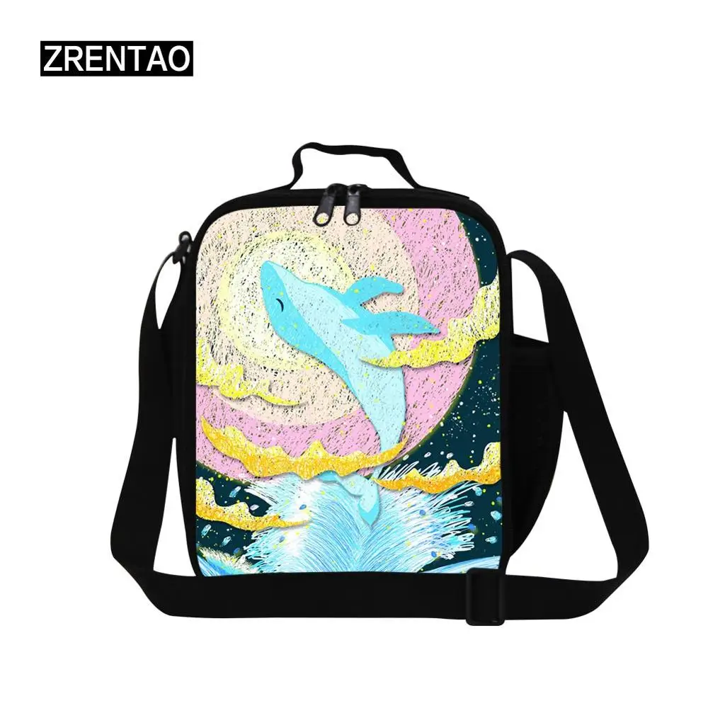 Фото Портативные термопакеты ZRENTAO с рисунком для детей термоизолированные пакеты еды Портативные термопакеты ZRENTAO с рисунком для детей термоизолированные пакеты еды