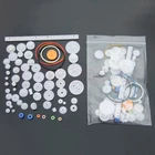 M7DF Новый 60 шт. Тип пластмассовый вал с одинарным и двойным редуктором Корона Червячные шестерни DIY робот