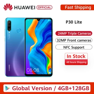 Смартфон HUAWEI P30 Lite Nova 4e, 4G, глобальная версия ГБ, 128 дюйма, Android 6,15, Восьмиядерный Kirin 9,0, 24 МП, 710