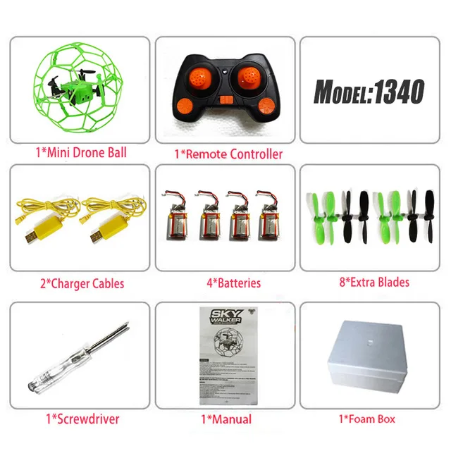 Green F4 Мини-Дрон шаровидным 3D флип RC мяч RC дроны защитной оболочки 2,4 ГГц Rc Квадрокоптер с режимом headless игрушки с дистанционным управлением Защитная крышка - Цвет: Green F4