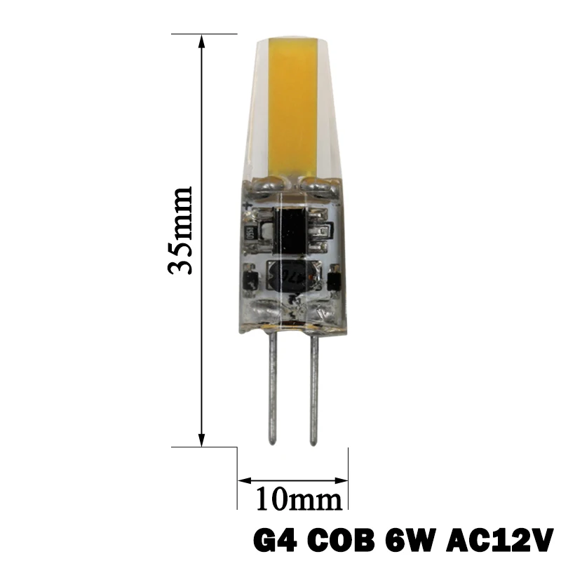 G4 G9 светодиодный светильник ac12в 220 В COB SMD 6 Вт 9 360 Угол луча люстра s Заменить