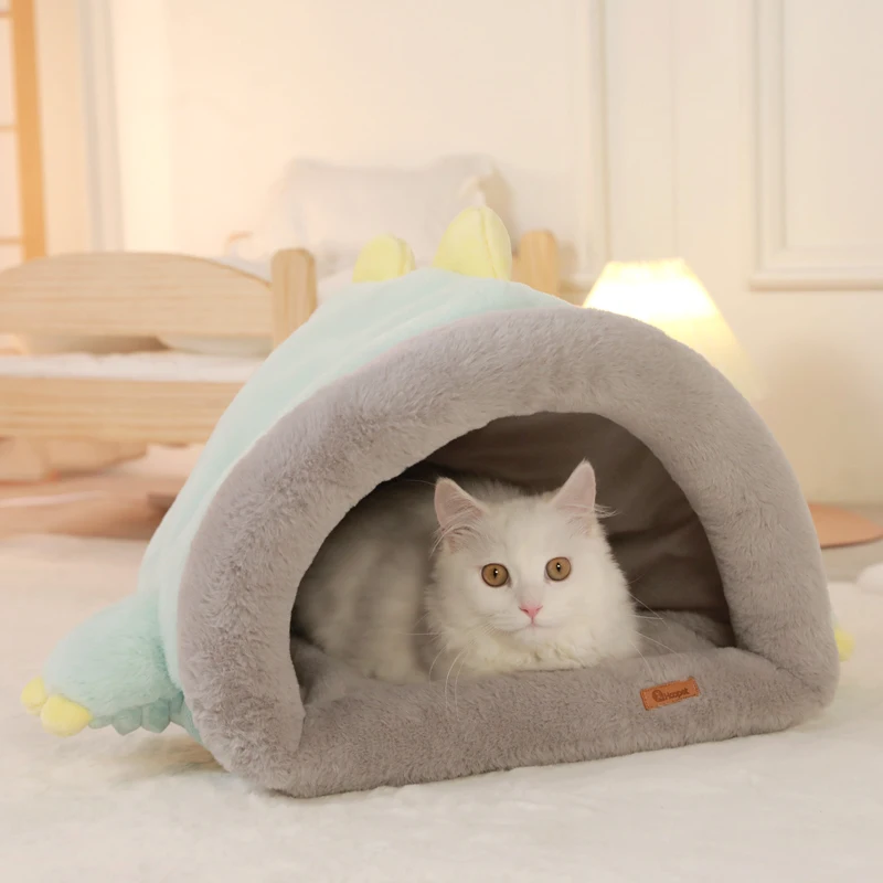 Hoopet новая стильная зимняя большая Лежанка для кошек удобная глубокого сна