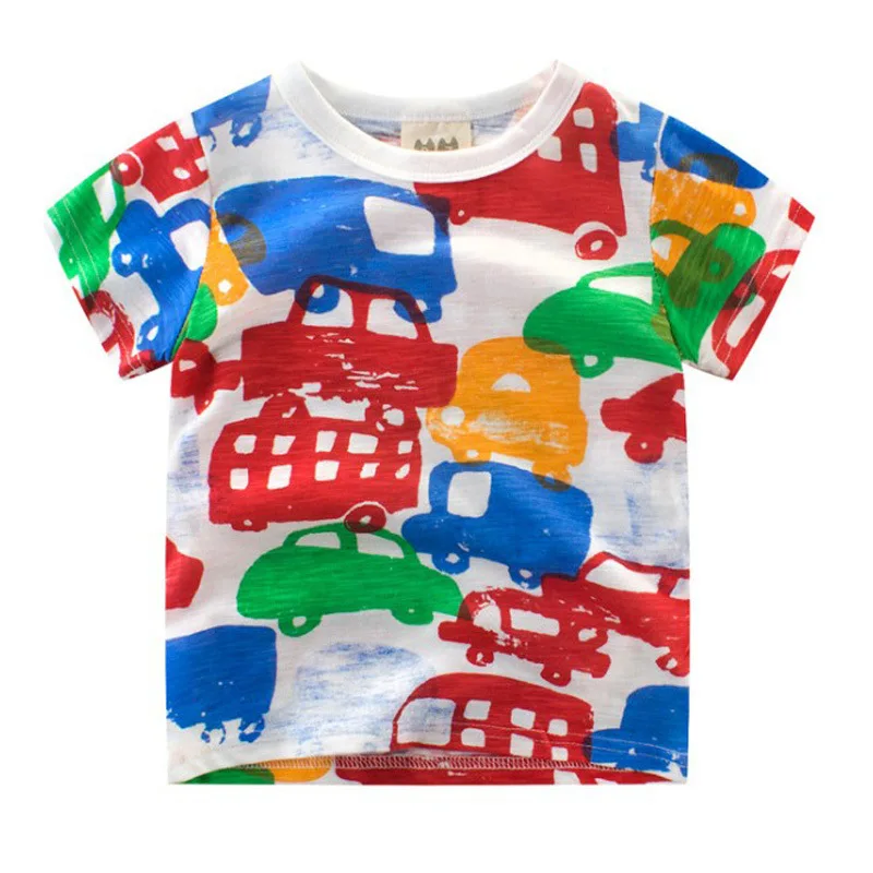 

2020 2-9Years Cartoon Crocodile Pattern Baby Kids Boys T Shirt For Summer Cotton Infant Children Boys Girls Shorts Garment