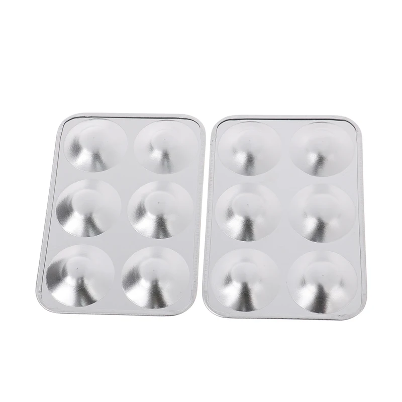 

6-Hole Aluminum Palette Paint Drawing Tray Color Palette For Oil Painting Pallet